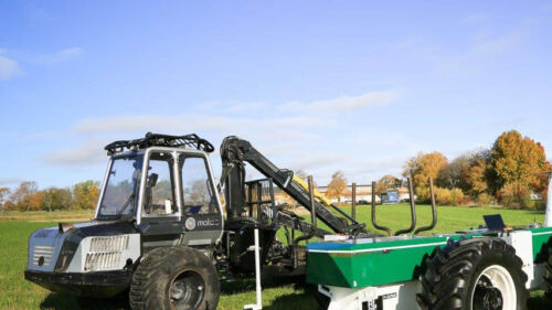 Electric forestry machine Malwa and autonomous tractor Drever